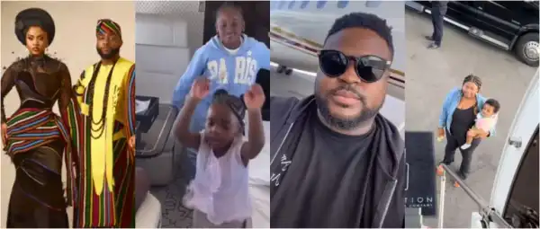 Davido’s Daughter Hailey and Family Jet Into Miami Ahead of His Lavish Wedding