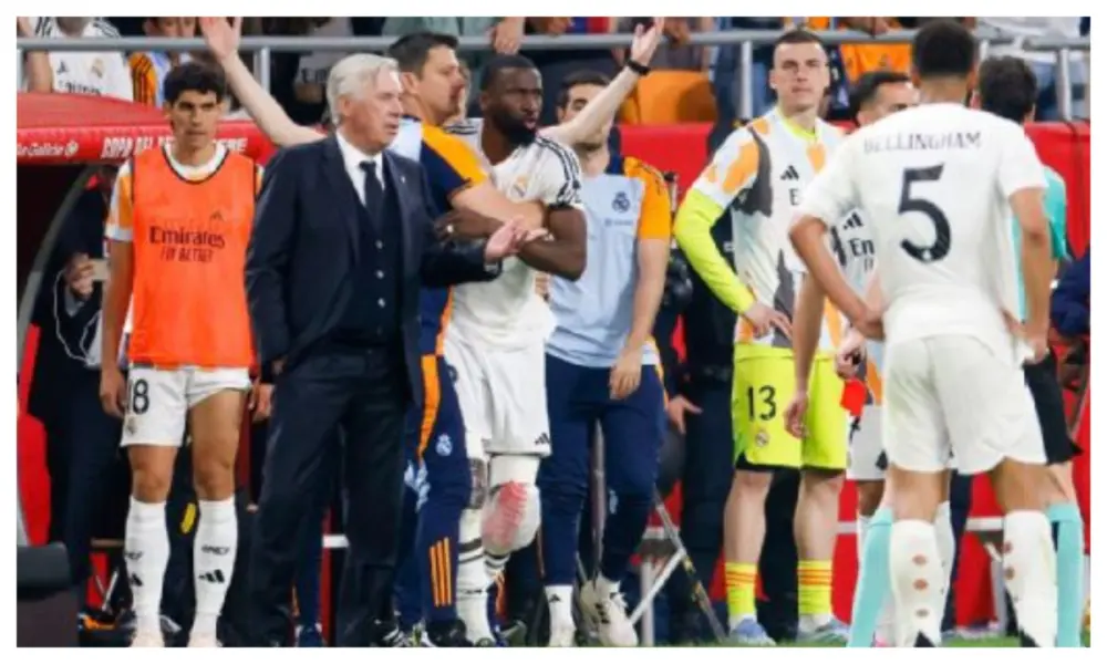 Real Madrid: Bellingham red overturned, Rudiger gets six-game ban