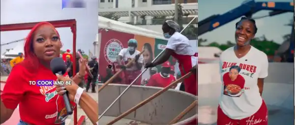 Papaya Ex Drops Hint On Hilda Baci’s Marital Status At Jollof Cookathon