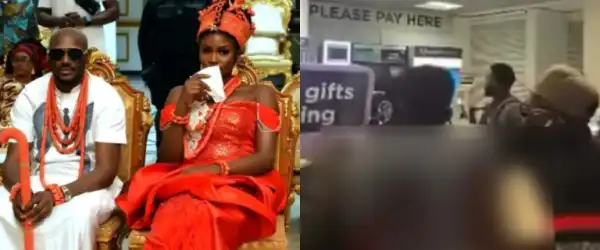 Old Video of 2Baba’s Wife, Natasha Osawaru, Confronting Singer at London Airport Resurfaces