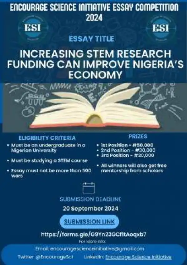 Encourage Science Initiative Essay Competition, 2024