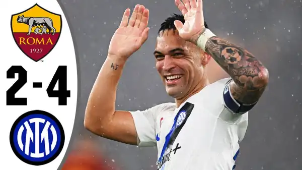 Roma vs Inter Milan 2 - 4 (Serie A 2024 Goals & Highlights)