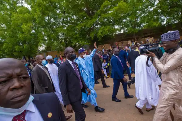 President Buhari Prays At Kofor Arewa Eid Playing Ground (Photos)