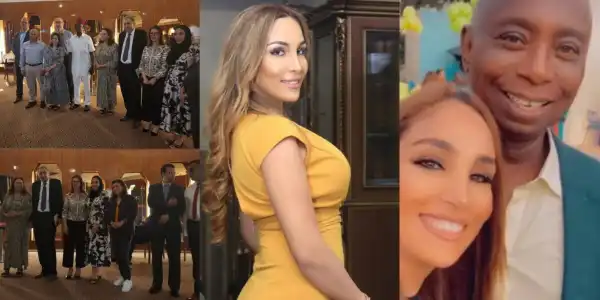 “You’re suffering in this marriage” Fans bombard Laila Charani with queries over social distance with husband, Ned Nwoko at an event