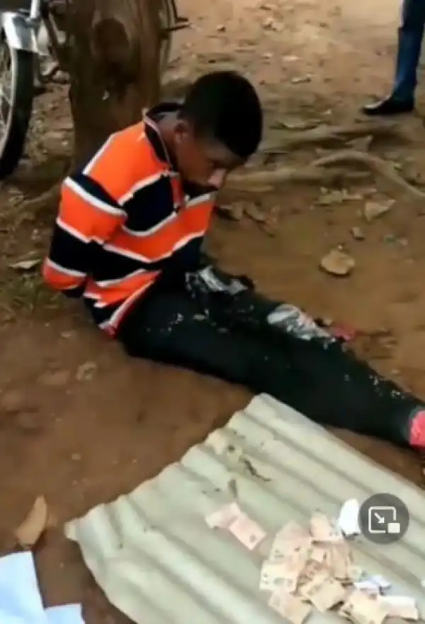 Man Nabbed With Money Stolen From Church Offering Box (Video)