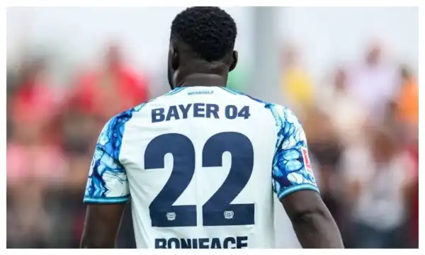 Super Eagles striker, Victor Boniface scores twice as Leverkusen record 7-0 win