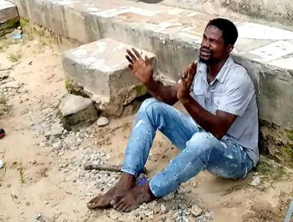 Police Rescue Serial Burglar From Being Set Ablaze By Angry Mob In Delta