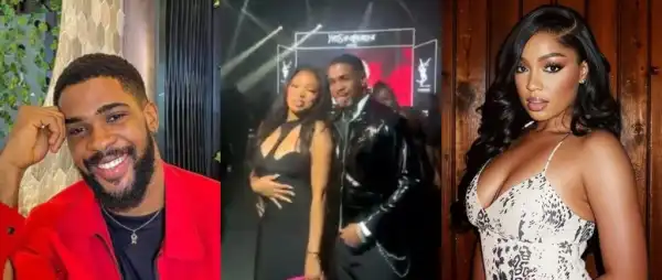 Fans Buzz As Bright Morgan And Mide Share Nostalgic Moment At YSL Lagos Show