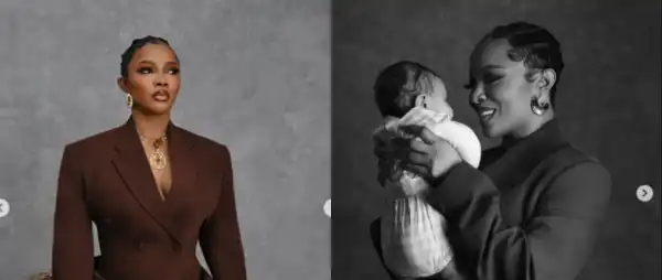 “Look At God!”- Toke Makinwa Shares Joy Ahead Of Her First Mother’s Day
