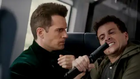 Argylle Clip Features Henry Cavill & Sam Rockwell in Action