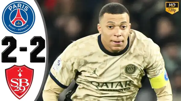 PSG vs Brest 2 - 2 (Ligue 1  2024 Goals & Highlights)