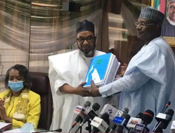Yakubu hands over to Ahmed Mu’azu as acting INEC chairman