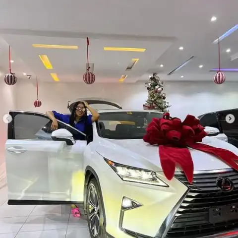 BBNaija's Liquorose Buys Expensive Lexus Car As New Year's Gift (Photos)