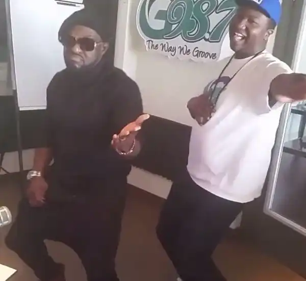 Watch Jim Iyke Dance ‘Shoki’ At G987FM