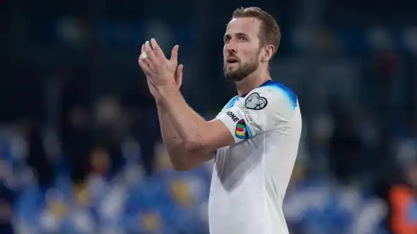 Harry Kane reacts to breaking England