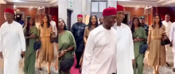 Nollywood Actresses Annie Macaulay and Regina Daniels Step Out with Ned Nwoko in Viral Video