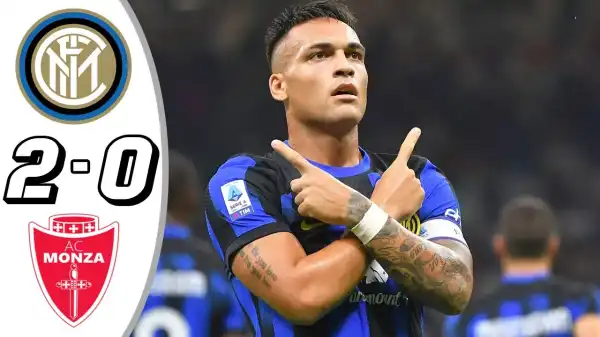 Inter Milan vs Monza 2 - 0 (Serie A Goals & Highlights)