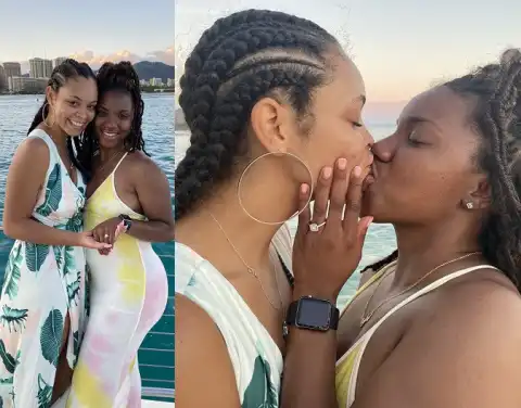Nigerian man quotes Bible verses as he condemns two African American women who recently got engaged in Hawaii (Photos)