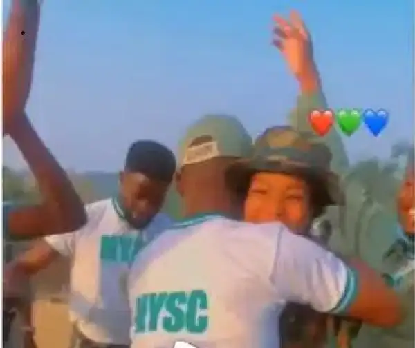 See Reactions After Corps Member Proposed To Soldier At NYSC Camp (Video)