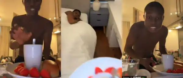 Peller Takes Husband Duties Seriously, Serves Jarvis Breakfast In Bed After Her Complaint