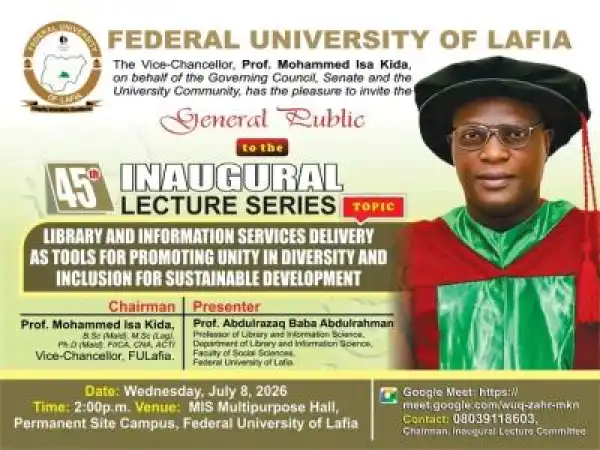 FULAFIA 45th Inaugural Lecture series