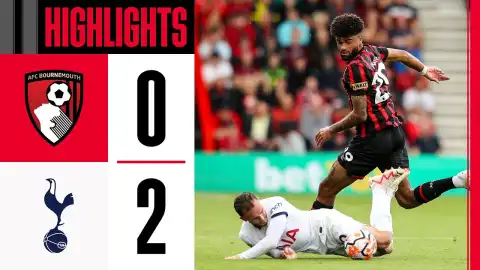 Bournemouth vs Tottenham Hotspur 0 - 2 (Premier League Goals & Highlights)