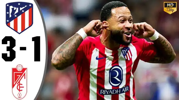 Atletico Madrid vs Granada 3 - 1 (Laliga Goals & Highlights)