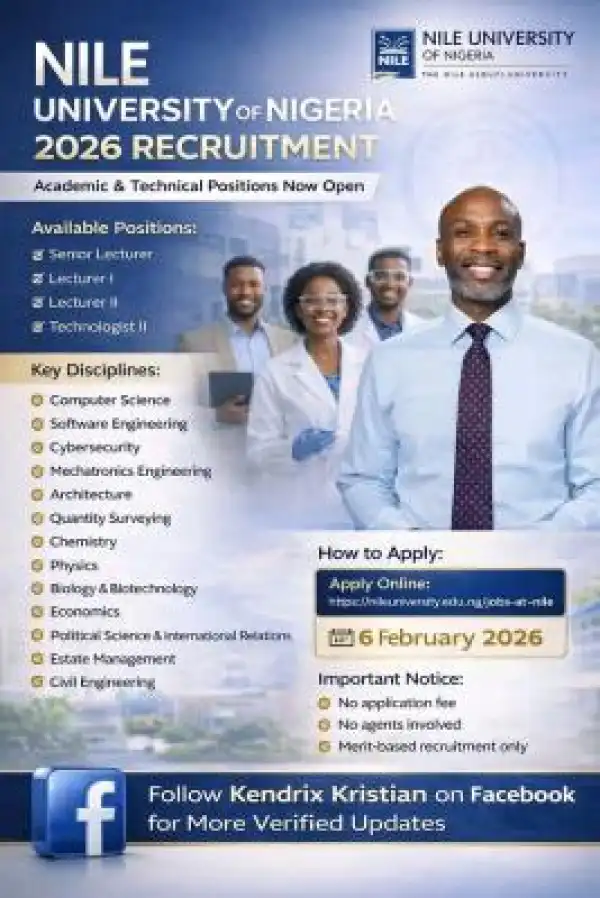 Nile University opens recruitment for academic and technical positions