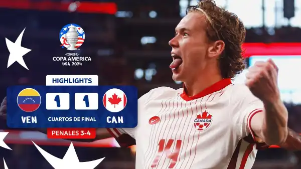 Venezuela vs Canada 1 - 1 PEN 3-4 (Copa America 2024 Goals & Highlights)