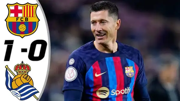 Barcelona vs Real Sociedad 1 - 0 (Copa Del Rey  2023 Goals & Highlights)