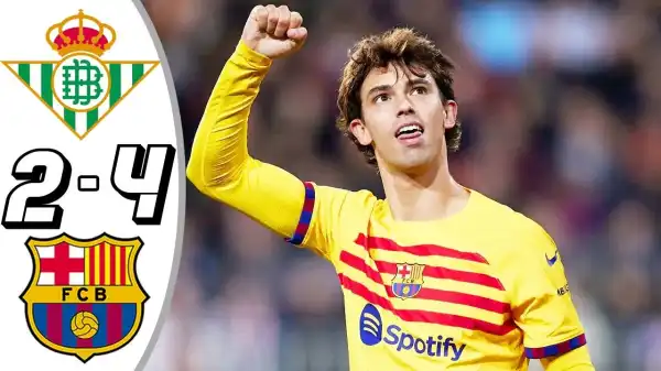 Real Betis vs Barcelona 2 - 4 (LaLiga 2024 Goals & Highlights)