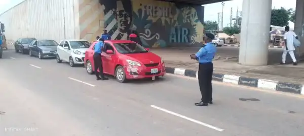 Police officers everywhere as enforcement of tinted glass permits begins in Adamawa