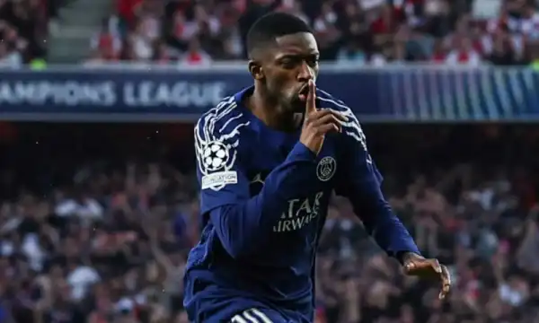 Champions League: UEFA names PSG’s Dembele Player of the Season