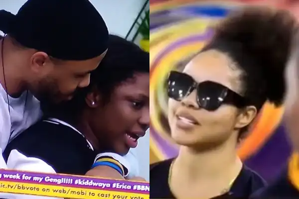 #BBNaija: Watch The Moment Ozo Held Back Dorathy From Fighting Nengi (Video)