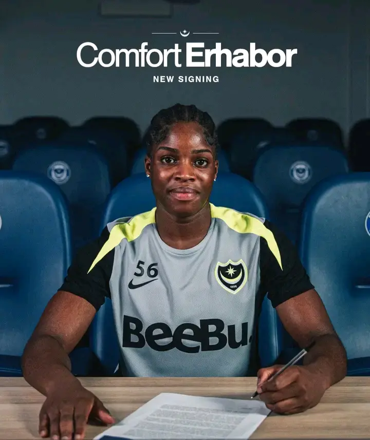 Transfer: Portsmouth sign Nigerian-born goalkeeper Comfort Erhabor