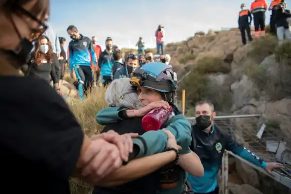 Spanish climber ends 500 days isolation in underground cave