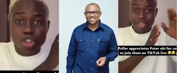 “We’re So Happy To Have You On Our TikTok” – Peller Excited As Peter Obi Joins TikTok Live
