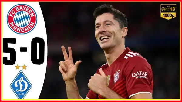 Bayern Munich vs Dynamo Kyiv 5 − 0 (Champions League 2021 Goals & Highlights)