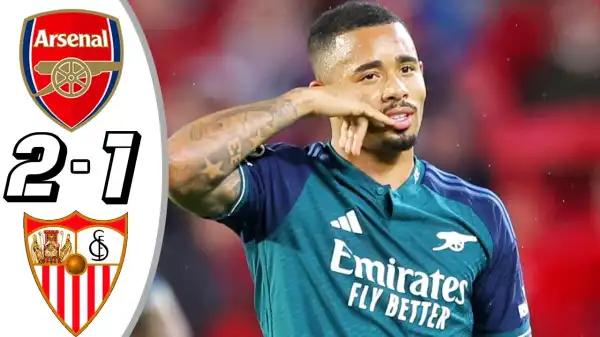Sevilla vs Arsenal 1 - 2 (Champions League Goals & Highlights)