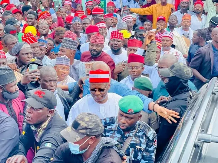 Kwankwaso arrives Kano ahead of presidential election