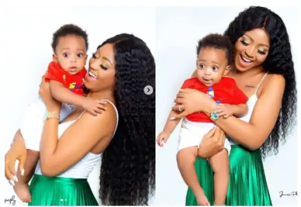 Ned Nwoko Shares Lovely Photos Of Regina Daniels And Their Son Munir