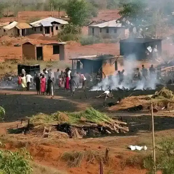 Angry Benue youths pull down APC flags, accuse APC govt of campaigning amid state tragedy
