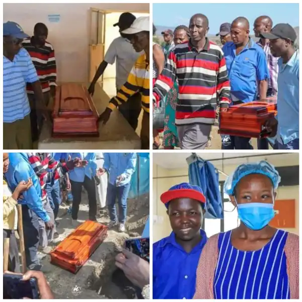 Quintuplets who died shortly after birth buried in one coffin