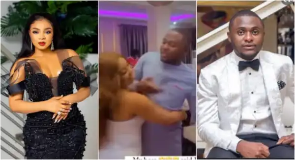 Ubi Franklin Jokingly Pushes BBNaija’s Queen Away As She Gets 