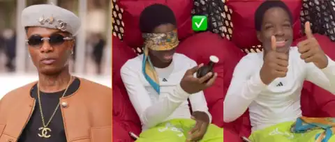 Wizkid’s 13-Year-Old Son, Boluwatife, Wows Fans With Scent Challenge Performance