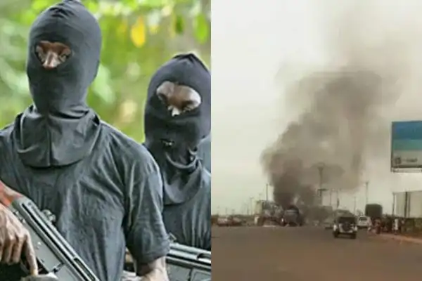 BREAKING: Gunmen Attack Checkpoint, Burn Patrol Vehicle