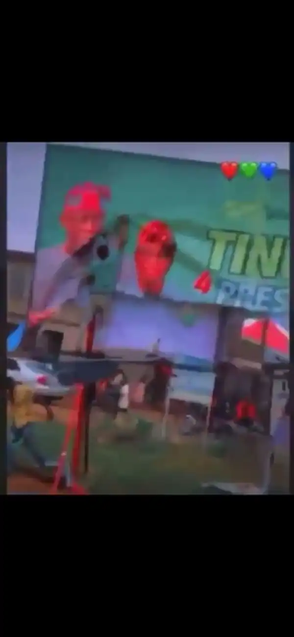 Youths Destroy Tinubu