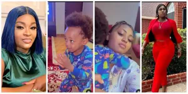 He Will Do It Again - Uche Jombo, ChaCha Eke React As Regina Daniels’ Son Begs For Forgiveness