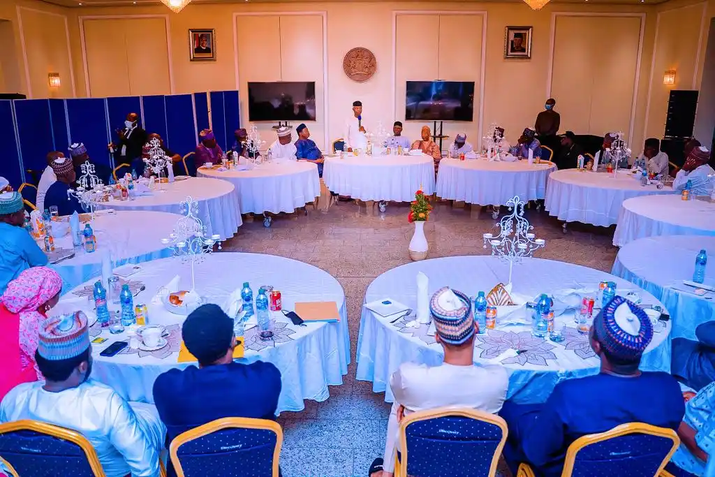 Vice President Yemi Osinbajo SAN Has Dinner With Speakers, Deputy Speakers Of St