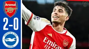 Arsenal vs Brighton 2 - 0 (Premier League Goals & Highlights)